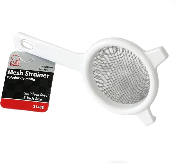 Chef Craft Classic Stainless Steel Mesh Strainer, 3 inches in diameter - Image 2