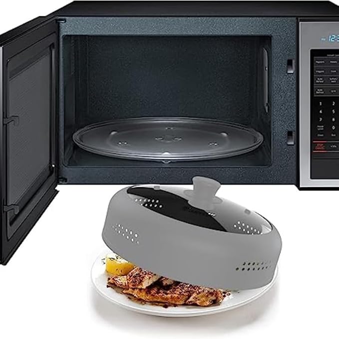 Microwave Cover for Food, Silicone and Glass Splatter Guard Lid for - Image 2