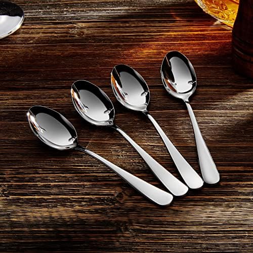 KEAWELL Premium Louise 4-Piece 18/10 Teaspoon Set (6.4" Teaspoon)