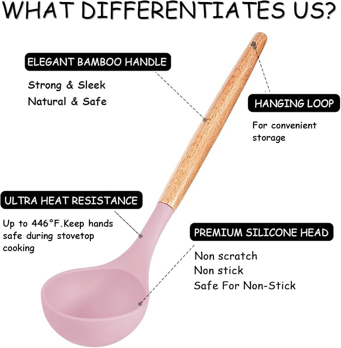 MIBOTE Silicone Cooking Kitchen Utensils Set - Image 2