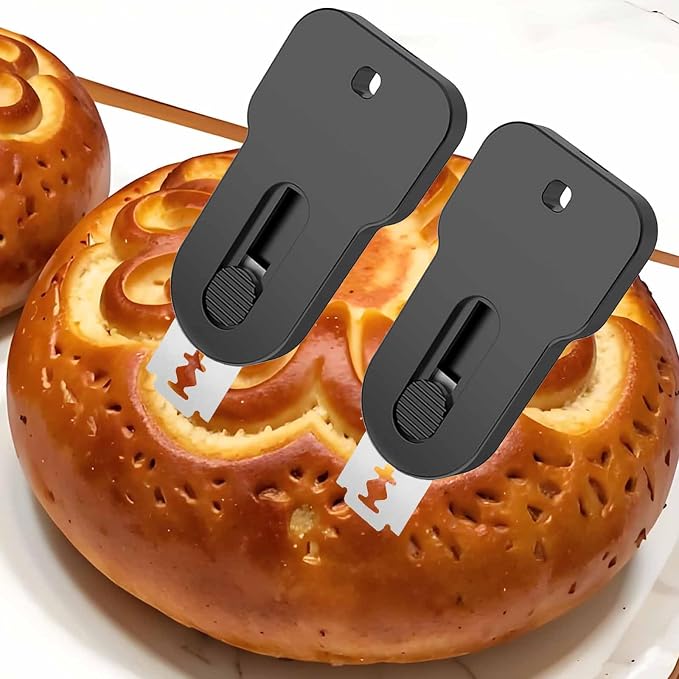 2-Pack Magnetic Retractable Bread Lame Scorer, Sourdough Scoring Knife Tool - Image 7
