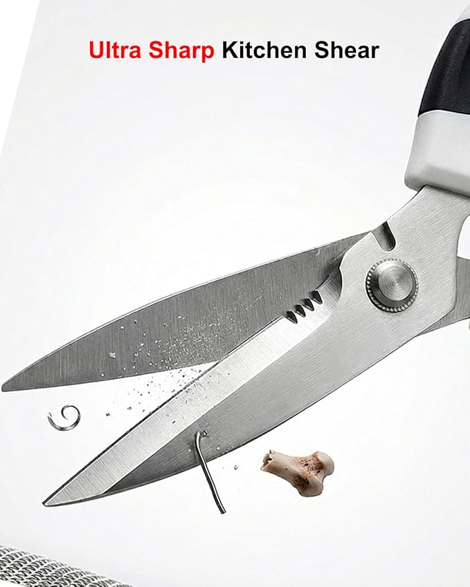 All-Purpose Kitchen Shears, Sharp Stainless Steel Kitchen Scissors - Image 2