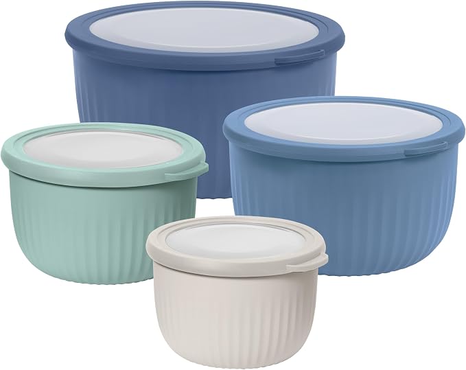 Oggi Set of 4 Prep, Store & Serve Plastic Bowls by OGGI