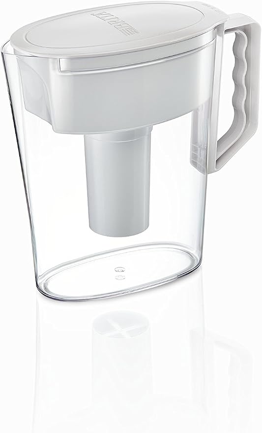 Brita Water Pitcher, 5 Cup Capacity, Includes One Advanced Filter-White - Image 4