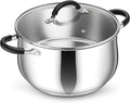 P&P CHEF Stainless Steel Stock Pot, 8 Qt Cooking Soup Pot by PPCHEF