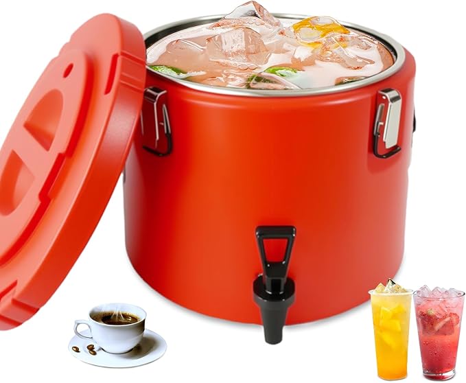 Insulated Beverage Dispenser, 20L/5 Gallon Thermal Hot & Cold Drink Dispenser by Unknown