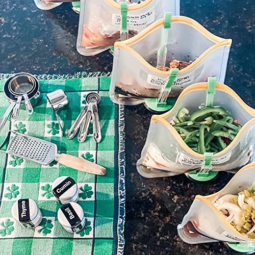 Ruibo Baggy Rack Holder For Food Prep/Ziplock Bag, Meal