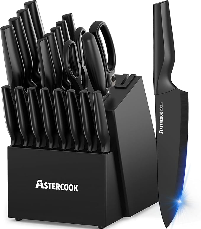 Knife Set, Astercook 21 Pieces Knife Sets by Astercook