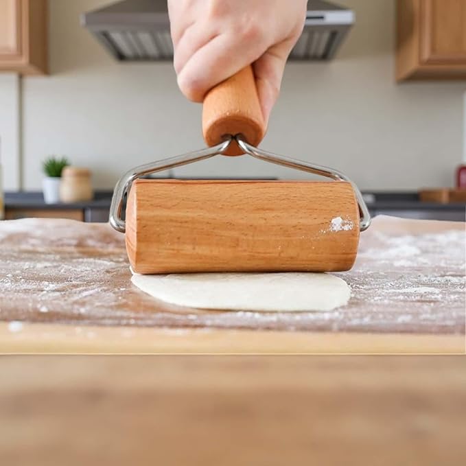 Stainless Steel & Beechwood Rolling Pin - Image 9
