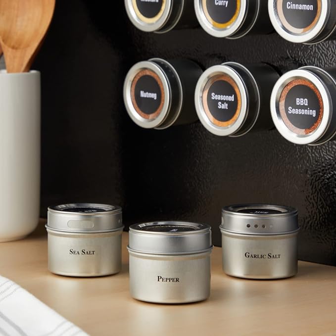 Talented Kitchen Magnetic Spice Jars - 3 oz - Image 3