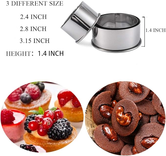 Cookie Cutters - Biscuit Cutters/Stainless Steel Dumpling Cutters/Cake Pastry - Image 4