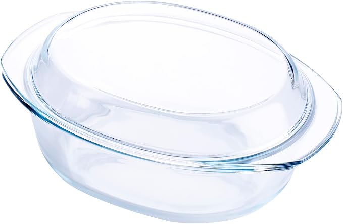 Oval Tempered Glass Casserole Dish, Tough Glass Casserole Baking Dish - Image 6
