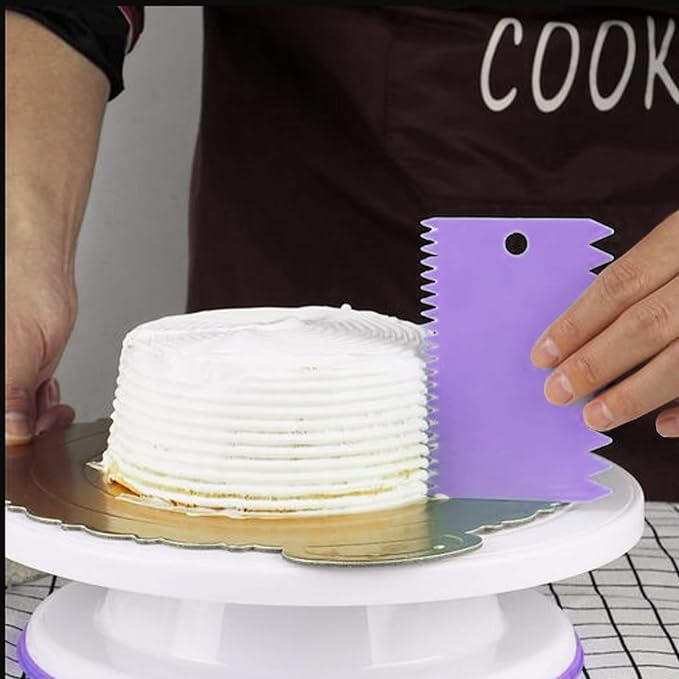 6pcs Cake Scraper Decorating Comb and Icing Smoother Reusable Bread Cream Pizza - Image 4