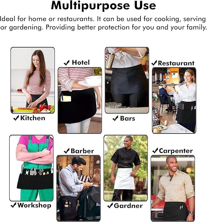 Dreamology 12 Pack Server Aprons - Image 2