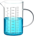 QWORK 34OZ/1000ML Glass Measuring Cup, 4 Cups Multi-Purpose Kitchen Tool by QWORK