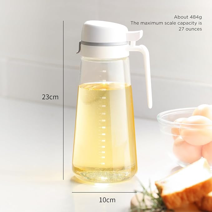 Auto Flip Glass Olive Oil Dispenser Bottle - Image 4