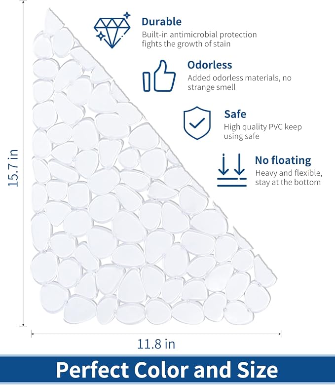 Bligli Pebble Sink Mat for Stainless Steel/Ceramic Sinks, PVC Eco-friendly Sink - Image 2