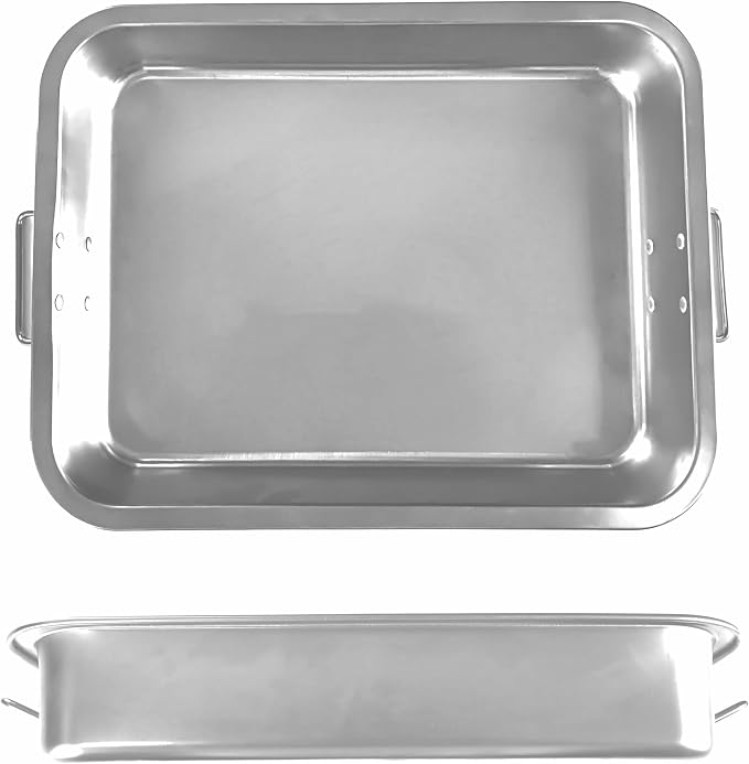16" Premium Stainless Steel Roaster Pan Set - Image 4