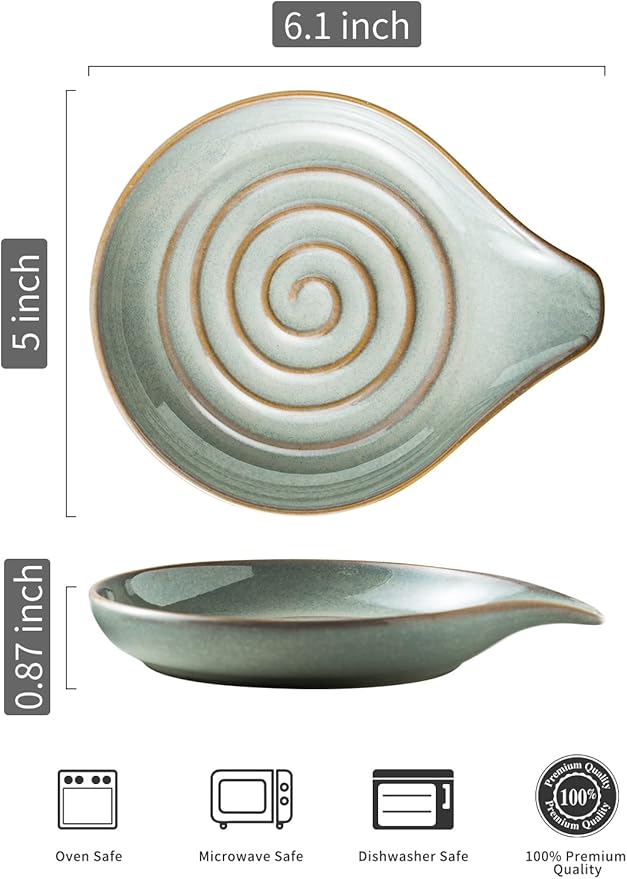 LAUCHUH Spoon Rest, Heat-Resistant Spatula Rest - Image 2