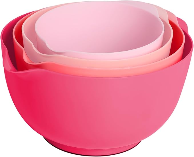 BoxedHome Classic Mixing Bowl Set, BPA Free Plastic, Microwave and Dishwasher by BoxedHomeProducts
