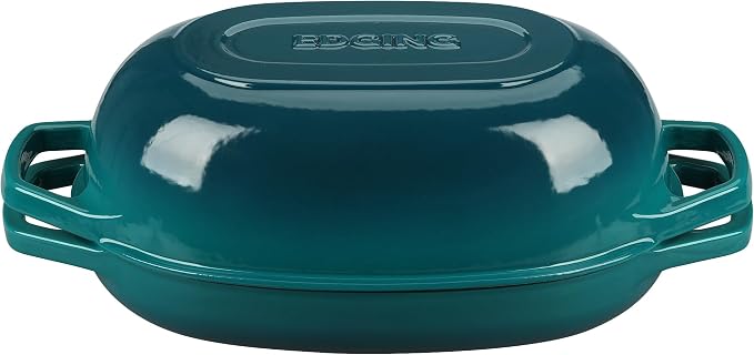 EDGING CASTING Enameled Cast Iron Oval Dutch Oven Pot - Image 8