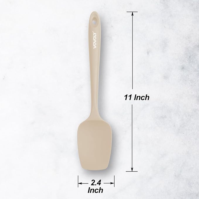 Silicone Spatula Set, High Heat Resistan Rubber Spoon Spatula, Non-Stick - Image 3