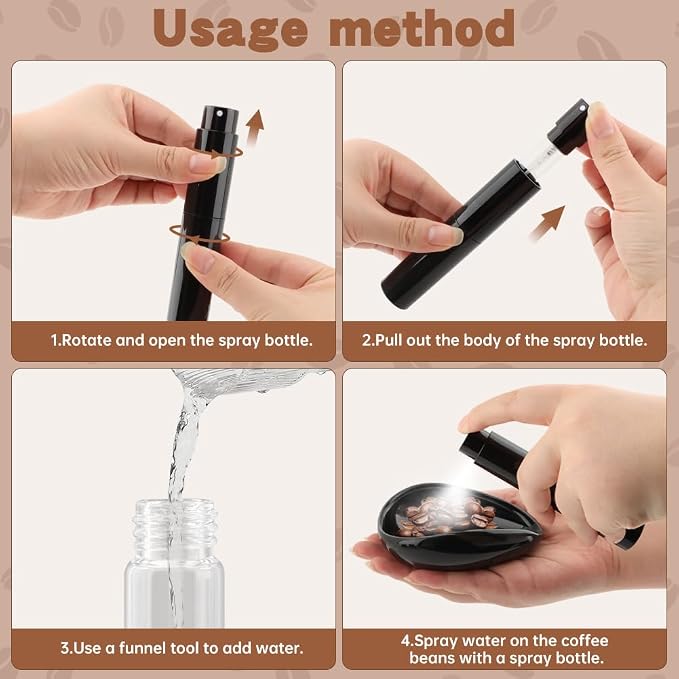 Coffee Bean Dosing Cup and Spray Bottle Set, Ceramic Espresso Dosing Cup - Image 7