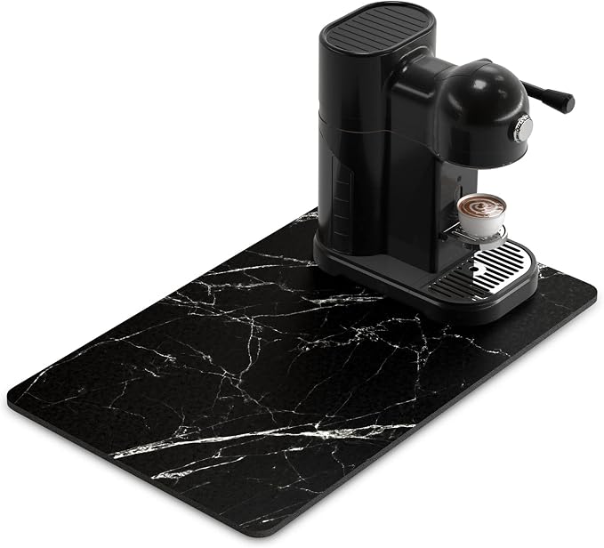 Rnivvi Coffee Mat, Hide Stain Rubber Backed Absorbent Dish Drying Pad by Rnivvi