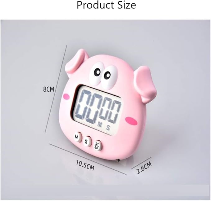 Kitchen Timer, Cute Cartoon Animal Countdown Timer, Digital Cooking Timer - Image 5