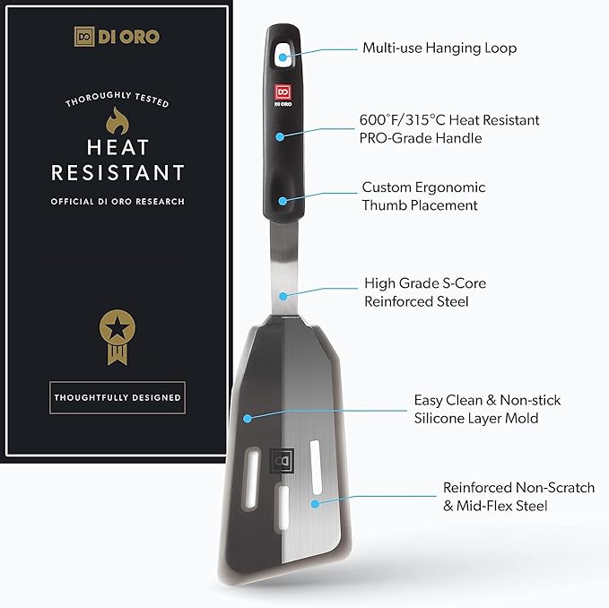 DI ORO Silicone Fish Spatula - Image 2