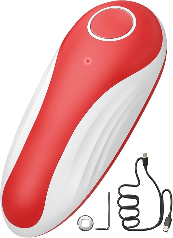 One Touch Rechargeable Can Opener Fits All Can Sizes by Kinlaner