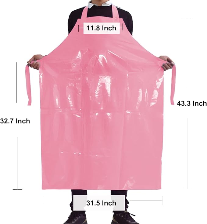 ELEBOX Waterproof Oil Proof Bib Apron Utility Apron Chemical Resistant Apron - Image 4