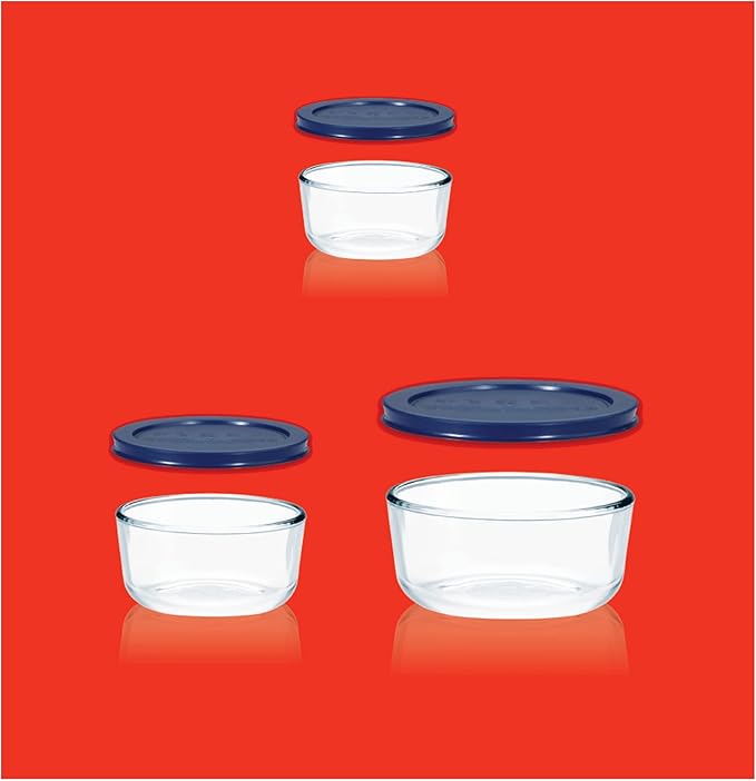 Pyrex Simply Store Glass Food Storage Containers Set, Meal Prep Containers - Image 6