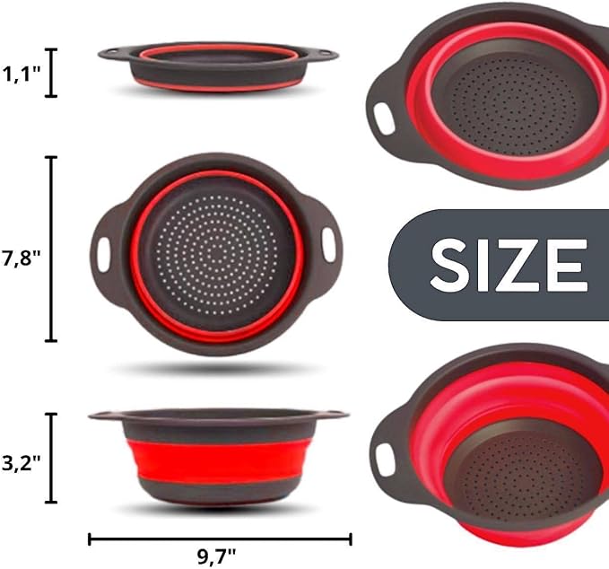 Round Collapsible Colander - Image 2