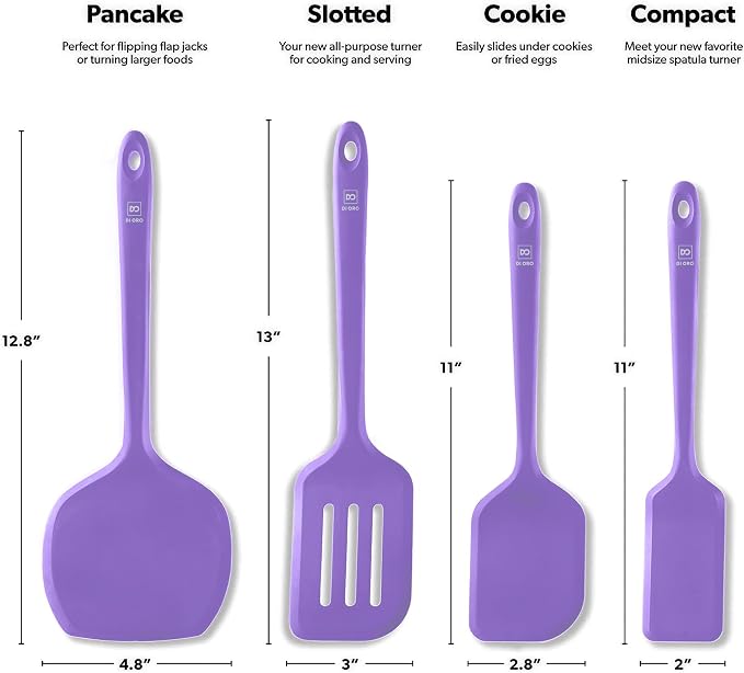 New DI ORO Silicone Turner Spatula Set - Image 5