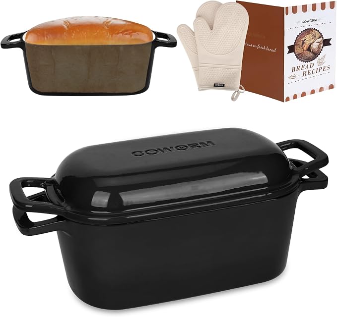 Oval Enameled Dutch Oven for Bread Baking by COWORM
