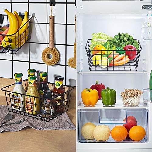 Wire Baskets for Organizing 4 Pack Pantry Baskets For Storage