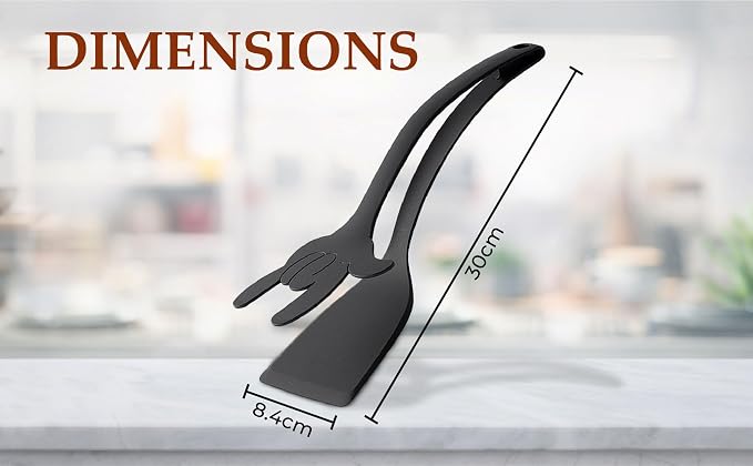 2 in 1 Flipper Spatula with tongs - Image 6