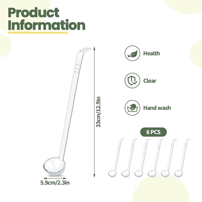 6 Pcs 1 Oz Small Ladle 13 Inches Mini Ladles - Image 3