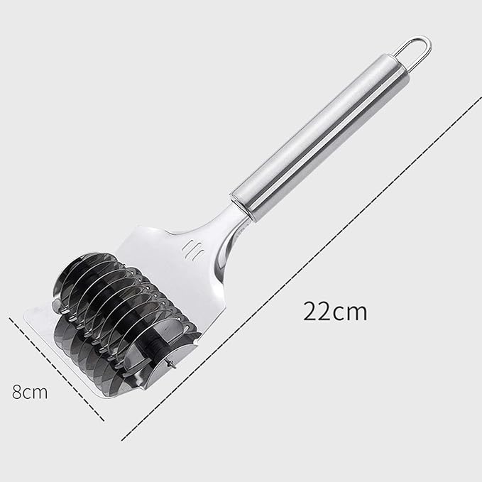 Pasta Noodle Cutter, High Grade Stainless Steel Pasta Spaghetti Maker Noodle - Image 2