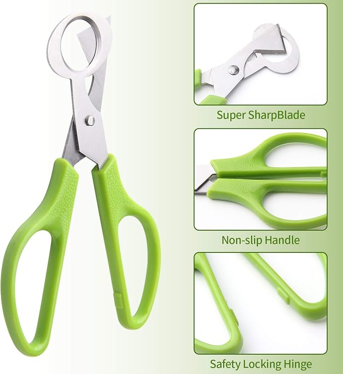 Calary 3Pcs Quail Egg Cutter Scissors Kitchen Egg Shears Tool - Image 4