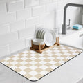CooRug Checkered Dish Drying Mat by CooRug