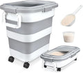 Komzon Rice Storage Container, Collapsible Airtight 10-40 Lb Rice Storage by Komzon