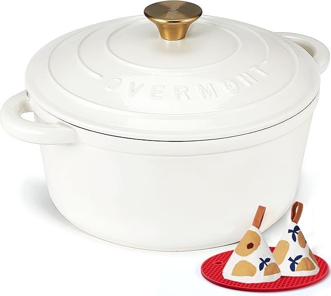 Overmont Enameled Cast Iron Dutch Oven by Overmont