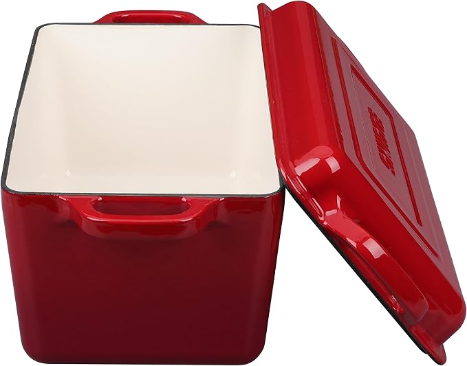 EDGING CASTING Enameled Cast Iron Dutch Oven, Oblong Bread Oven - Image 6