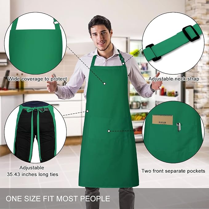 Jubatus 2 Pack 100% Cotton Aprons - Image 2
