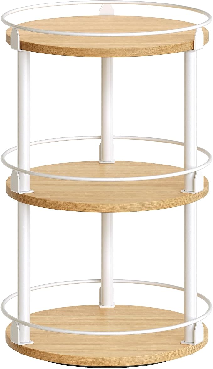 YATINEY 3-Tier Lazy Susan Organizer, Rotating Spice Rack, Spinning Organizer by Yatiney