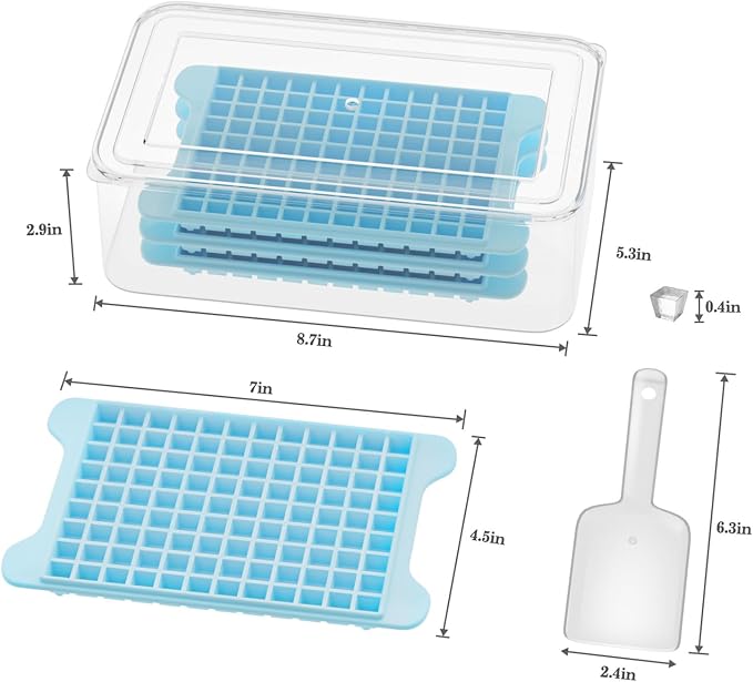 Mini Ice Cube Tray for Freezer: GGUW Nugget Ice Cube Tray - Image 2