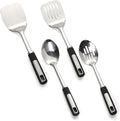 Cooking Utensils Set, Stainless Steel Kitchen Utensils by JULIPRO