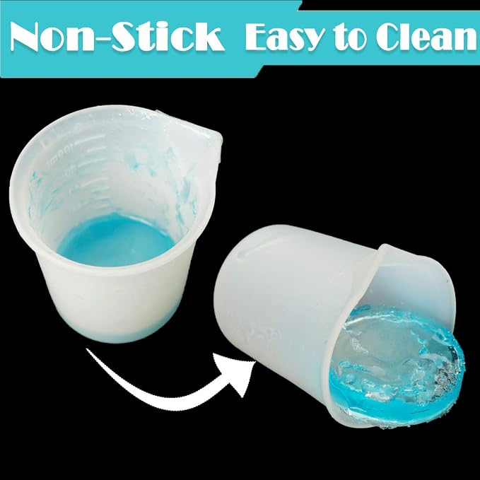 10 PCS 100ml Silicone Measuring Cups - Image 3